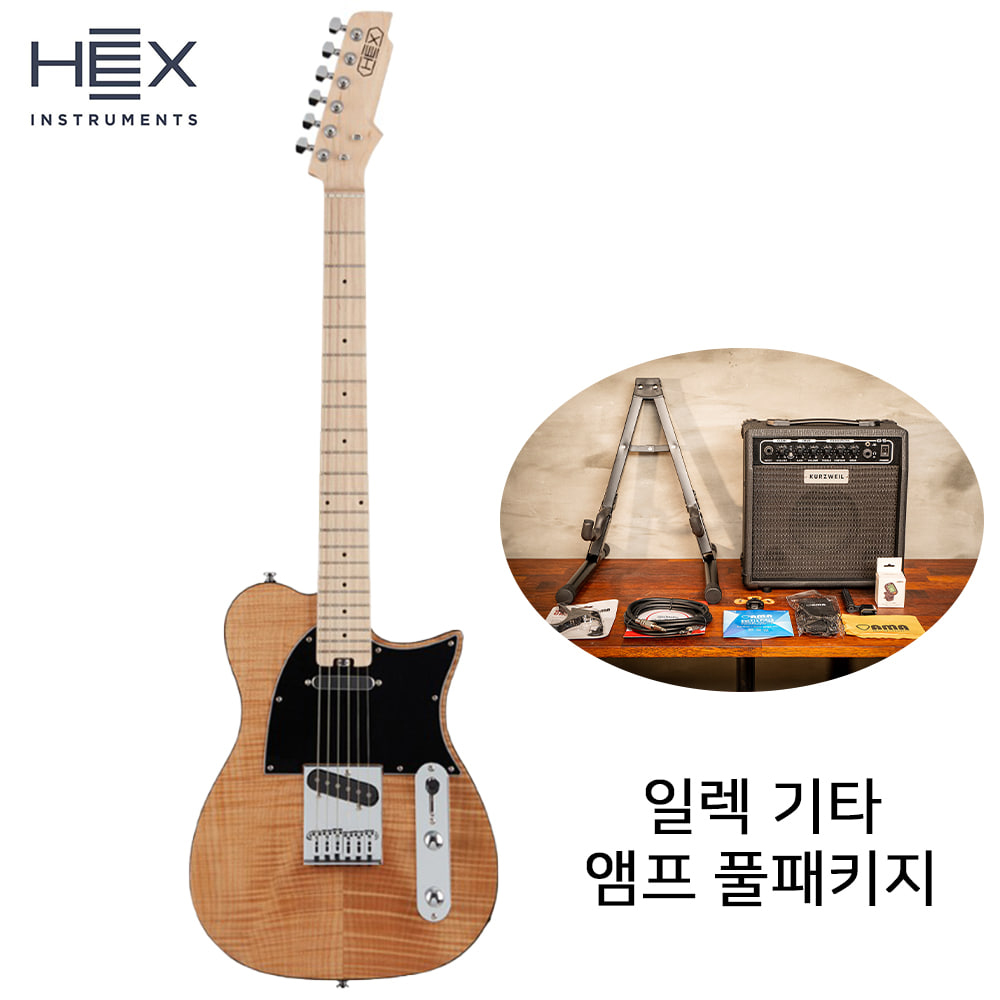 앰프패키지 헥스 일렉기타 HEX T200 NT