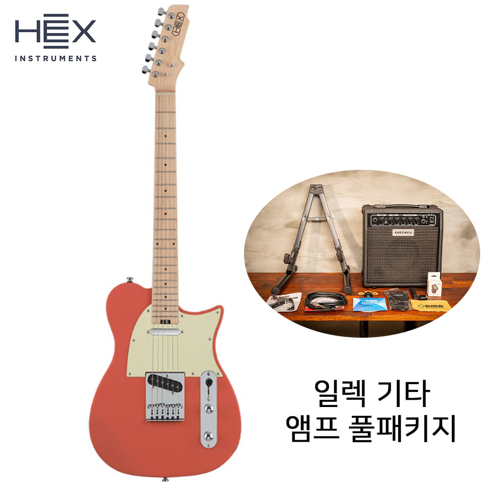 앰프패키지 헥스 일렉기타 HEX T100 FR