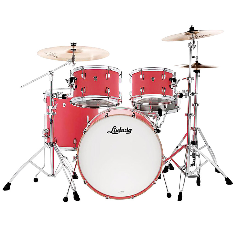 Ludwig Neusonic Drum 5pcs Shell Pack 루딕 뉴소닉 5기통 CORAL RED 10