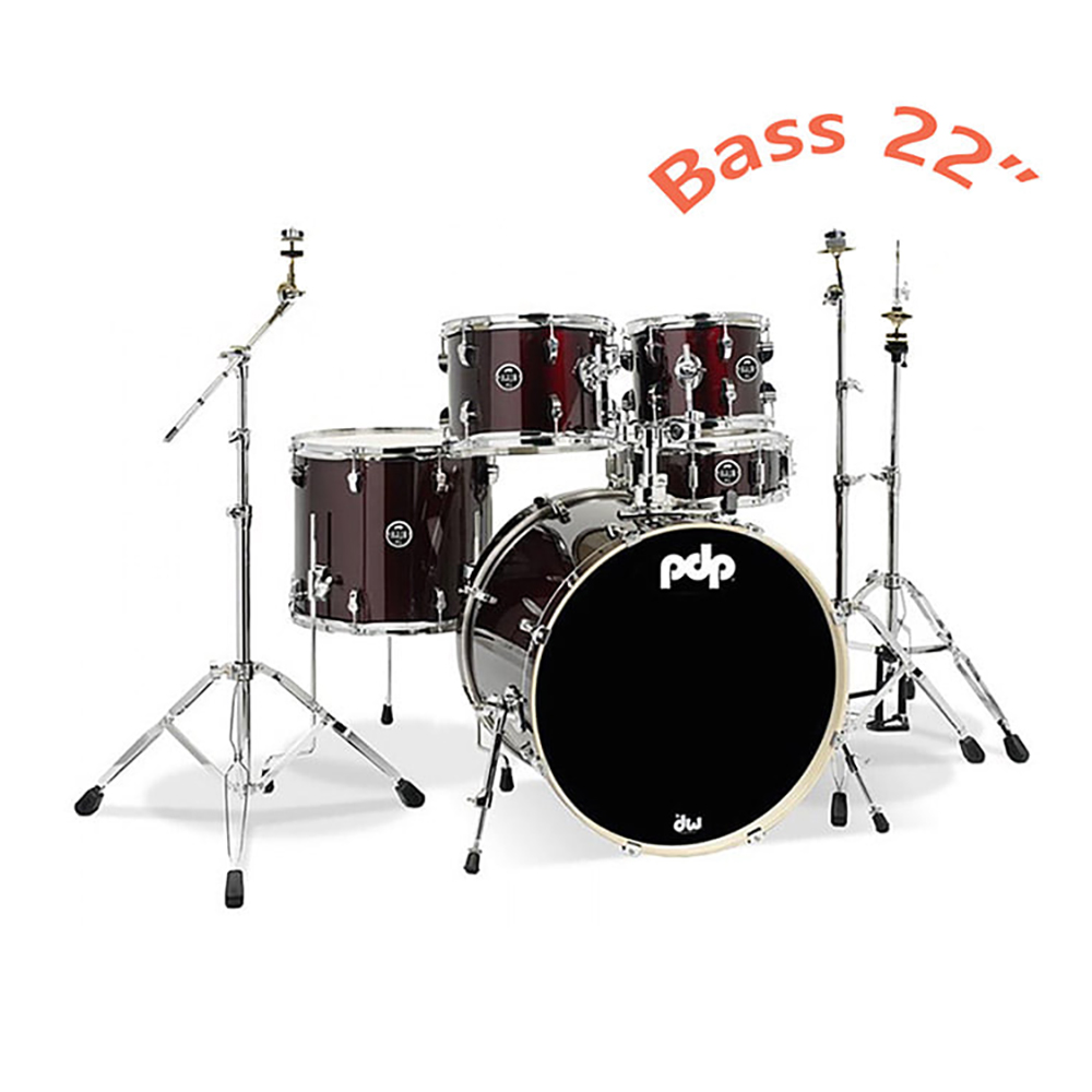 PDP Mainstage 5 Piece Drum Set 메인스테이지 포플러 우드 5기통 세트 베이스 22인치