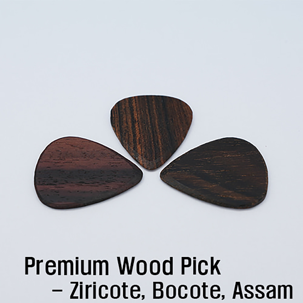 트리벨리 프리미엄 우드피크 - 지르코테,보코테,아쌈 / Premium Wood Pick - Ziricote, Bocote, Assam